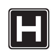 Initial H Letter Logo Design Vector Template. Abstract and Creative Alphabet Letters icon Illustration