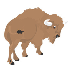 illustration of a buffalo