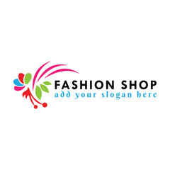 Fototapeta na wymiar fashion boutique clothing store logo design vector