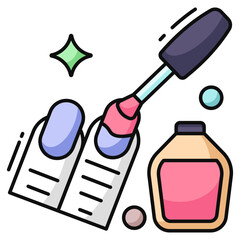 Nail polish icon isolated on white background 