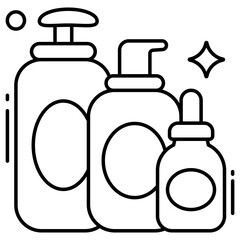 A flat design icon of hand wash