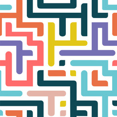 Colorful seamless lines pattern