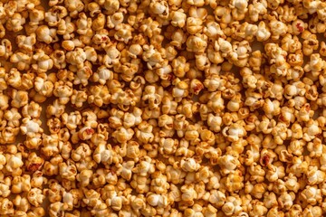 Top view of group of popcorns. Generative Ai