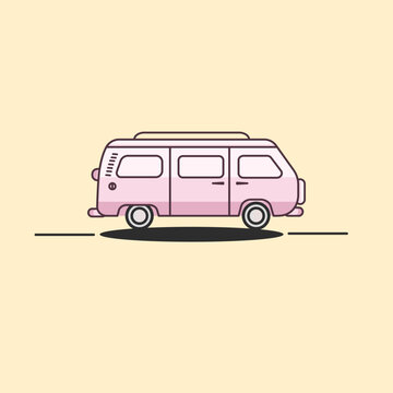 vector graphic of car good for national car celebration. flat design. flyer design.flat illustration.