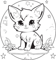 Meow Cats Coloring page for Kids