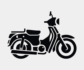 scooter vector icon isolated on white background
