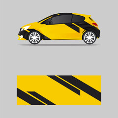 wrapping car decal geometric design vector