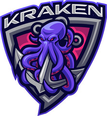 Kraken esport mascot © JAMEN 