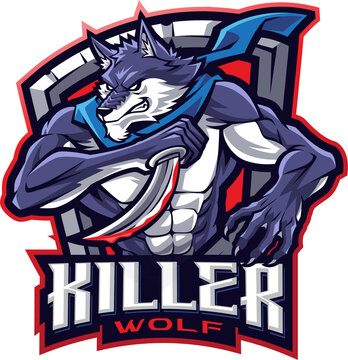 Killer wolf esport mascot