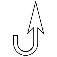 arrow line icon, design, symbol, set, pointer, arrow, vector, sign, collection, web, icon, direction, illustration, line, black, element, down, right, up, isolated, sketch, curve, cursor, simple, inte