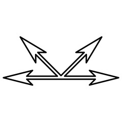 arrow line icon, design, symbol, set, pointer, arrow, vector, sign, collection, web, icon, direction, illustration, line, black, element, down, right, up, isolated, sketch, curve, cursor, simple, inte