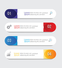 Fototapeta premium Infographic Vector abstract design web banner template.Modern banner.