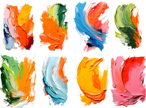 Vibrant palette abstract rough colorful multicolored art painting texture, with oil brushstroke, pallet knife paint on canvas.	
