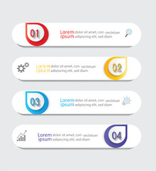 Infographic Vector abstract design web banner template.Modern banner.