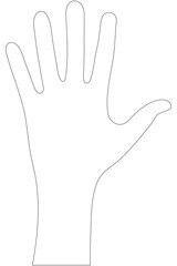 Obraz premium Transparent Hand