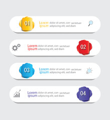 Infographic Vector abstract design web banner template.Modern banner.
