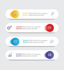 Infographic Vector abstract design web banner template.Modern banner.