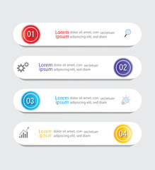 Infographic Vector abstract design web banner template.Modern banner.