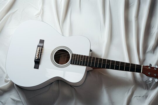 white guitar