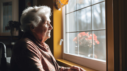Time's Silent Witness, Solitary Moments in Old Age - obrazy, fototapety, plakaty