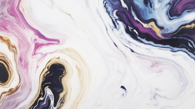 Marble ink abstract art from exquisite original painting for abstract background, multicolored, marble