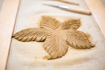 clay objects at work