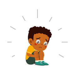 little kid got bullied and feeling sad