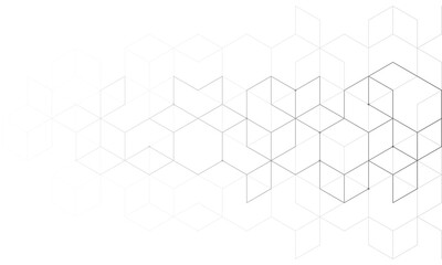 Abstract geometric background with isometric blocks, polygon shape pattern - obrazy, fototapety, plakaty