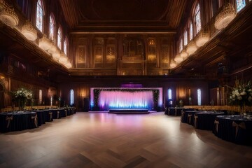 Fototapeta na wymiar Wedding Hall Acoustics: Enhancing the Sound Experience. 