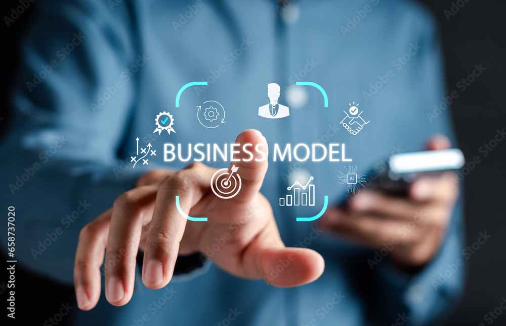 Poster business model and analyst marketing for online business strategy planning and development company a