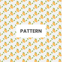 Vector pattern fresh food mango pattern