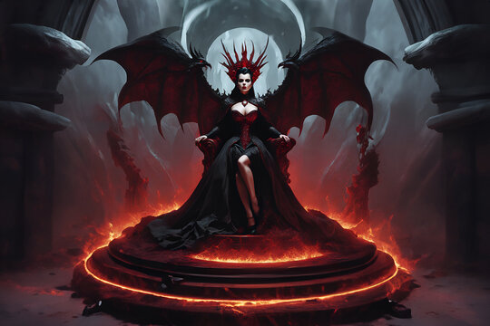Lilith: Evilish Queen of Darkness - Generative AI