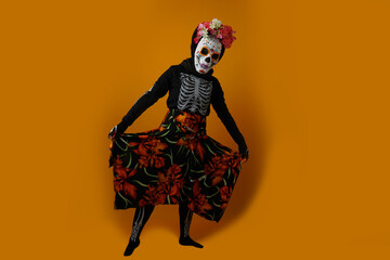 Day of the dead, sugar skull, halloween, calavera Catrina, Catrina costume.