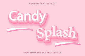 candy splash text effect cartoon editable text