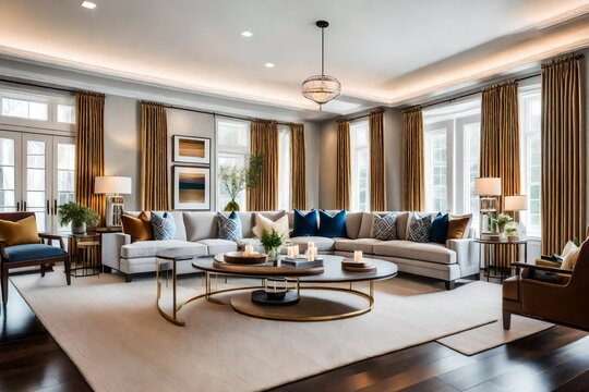 Elegance in Simplicity: Transitional Living Room Design Tips.