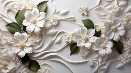 Abwaschbare Fototapete White Wedding pattern background stock photography © 4kclips