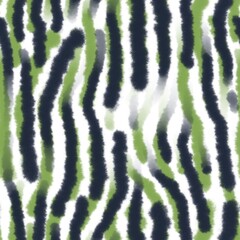 Seamless abstract textured pattern. Simple background black, green, white texture. Digital brush strokes background. Design for textile fabrics, wrapping paper, background, wallpaper, cover.