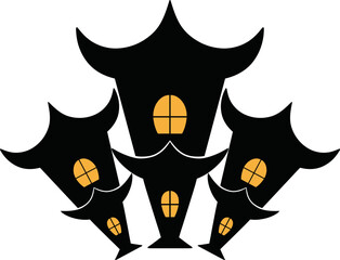 Haunted old house for halloween