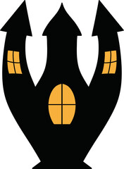 Haunted old house for halloween