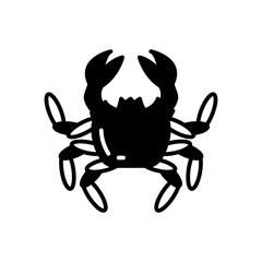Crab icon in vector. Illustration
