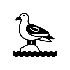 Sea Gull icon in vector. Illustration