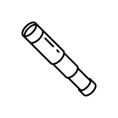 Spyglass icon in vector. Illustration