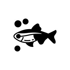 Neon Tetra icon in vector. Illustration