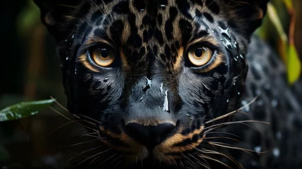 Foto op Plexiglas Majestic Carnivore: Intense Close-up Portrait of a Big Cat Wildlife. Cheetah portrait, close-up. Jaguar, leopard, lion close-ups, too. Wildlife theme. © mogophoto