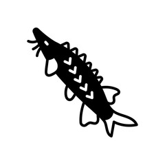 Sturgeon icon in vector. Illustration