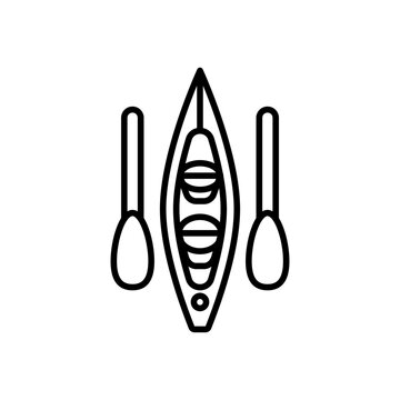 recommend clip art: Canoe icon in vector. Illustration