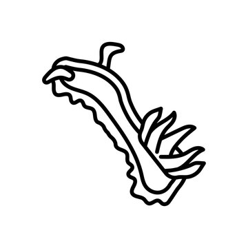 recommend clip art: NudiBranch icon in vector. Illustration