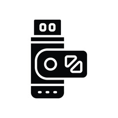 pendrive glyph icon. vector icon for your website, mobile, presentation, and logo design.