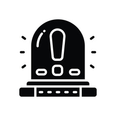 alert glyph icon. vector icon for your website, mobile, presentation, and logo design.