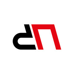 DN Logo Design Idea RED and BLACK